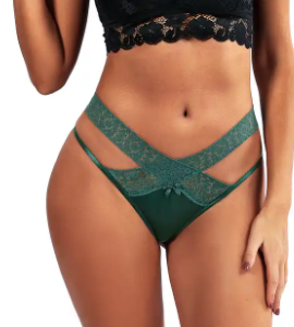 Cross  Hollow Out Sexy Transparent  Womens Panties Girls Lace Thong