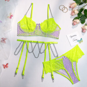 Sexy Mesh Bra Sets For Women Valentine's Day Sex Lingerie Transparent Bra Sets Women's Underwear