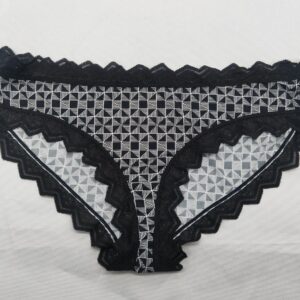Women's printed panty with laceband fashion brief