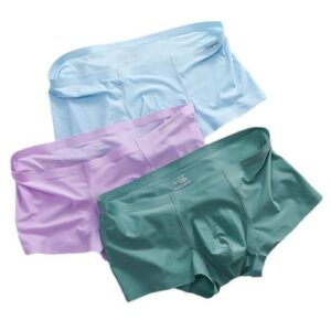 Men's boxer ice silk microfiber fabric smooth and comfortable men's underwear