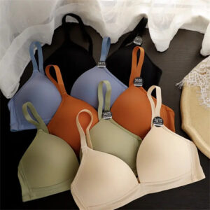 Hot Sale Nylon Spandex New Design With Mesh Inside Cup Breathable Seamless Free Wire Teen Bra