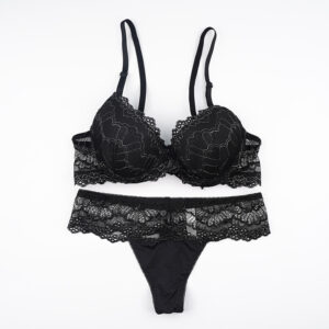 Wholesale Ladies Plus Size Underwear lurex lace Bra Panties Set Women Sexy Lingerie Bra Sets