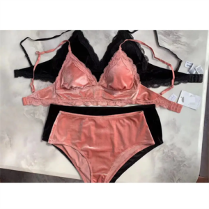 European and American new ladies sexy bra underwear set women's fun cross strap underwear comfortable bra set