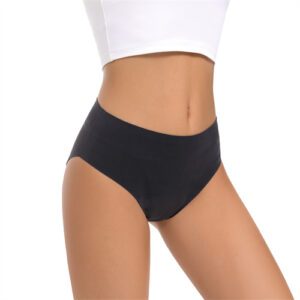 Breathable big size women soft fabric safety briefs four-layer leakproof period underwear