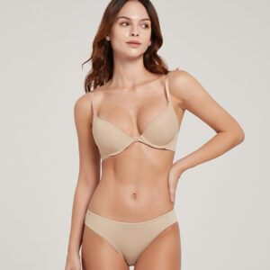 Glossy bra set women plus size sexy back buckle front underwear