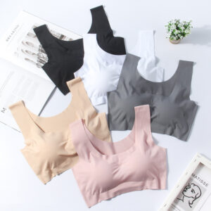 One-piece seamless bra