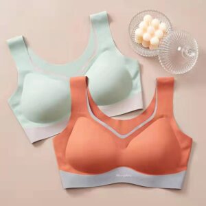Seamless adhesive bra comfortable breathable sexy back wrap chest color latex underwear Summer Bra