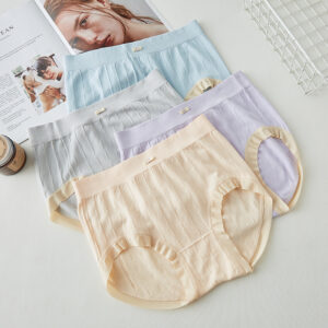 Seamless mid-waist plus size belly lift women briefs panties women