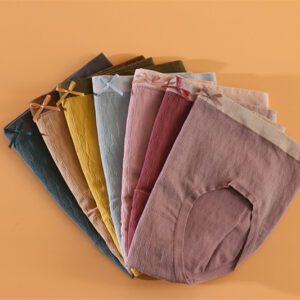 Plus-size seamless mid-waist panties Seamless breathable briefs for women