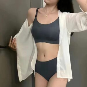 Women's Seamless Bra one-piece comfortable plus size bra set