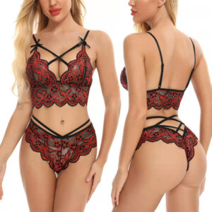 New Europe and the United States without underwire lace bra thin hollow large size underwear sexy women bra underwear set