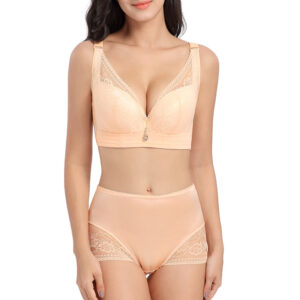 Plus Size Bra Set Sexy Lace Adjustable Lingerie