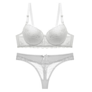 Thin Cup Lace T Pants Plus Size Bra Set