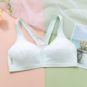 Comfortable and breathable printed girl's tank top bra