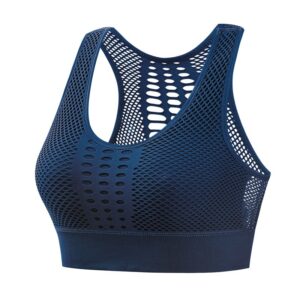 Sports Breathable Mesh Sports Bra Women's Running Shockproof Vest Fitness Yoga Hollow Beautiful Back Bra