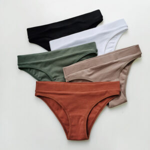 Solid color simple comfortable sexy women's underwear