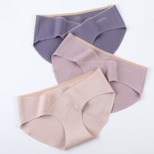 Low waist pure cotton seamless summer thin underwear for women