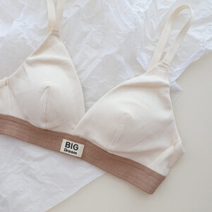 Threaded Sports Bra Sexy Thin Girls Bra