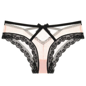 Popular sexy bow lace underwear, ultra-thin, breathable and comfortable women's briefs