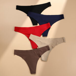 Seamless one-piece low-waist thong anti-side leakage menstrual pants