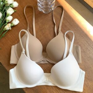 Thin front button women's bra