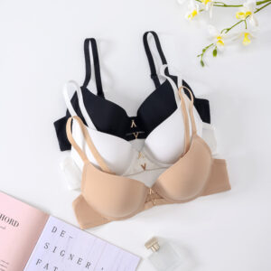 Ladies basic bra high quality hollow out delicate ornament women's bra