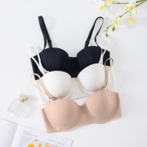 Ladies bra microfiber fabric balcony bra 1/2 cup T-shirt bra