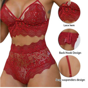 Lace Bra & Brief Sets Sexy Women Underwear Transparent Erotic Lingerie