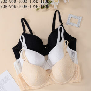 Best Sale Plus Size Underwear Women Bra DE Cup Size Wireless Push Up Large Size Bra For Fat Ladies