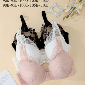 Hot New Women's Fashion Large Size Bra Soft and Breathable High Quality Plus Size Bra
