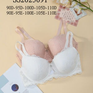 Plus size bra full cup Thin lace 90-110 D E cup for women