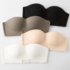 Front Closure Sexy Push Up Bra Women Invisible Bras Underwear Lingerie for Female Brassiere Strapless Seamless Bralette