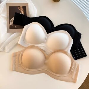 Soft Cup Push Up High Quality Ladies Bra Plus Size Strapless Wireless Bra For Women