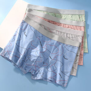 plus size underwear short men's boxer & briefs men's underwear boxer briefs ice silk shorts panties