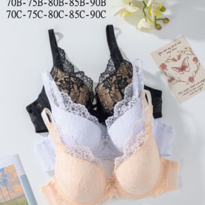 New style detachable adjustable shoulder strap bra breathable lace underwire lift bra cotton women's bra