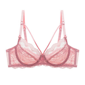 Hot Women's Underwear Transparent Panty Bra Set Underwire Push up Sexy Lace Lingerie Bras Panties Set for Women