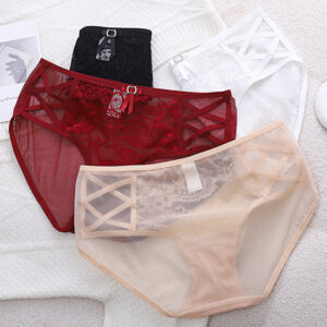 Women Sexy Underwear Briefs Breathable Cotton Crotch Briefs for Women