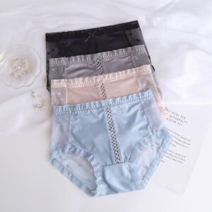 Lace Pants Women's Middle Waist Seamless Sexy Pants Fashion Wrap Hip Briefs