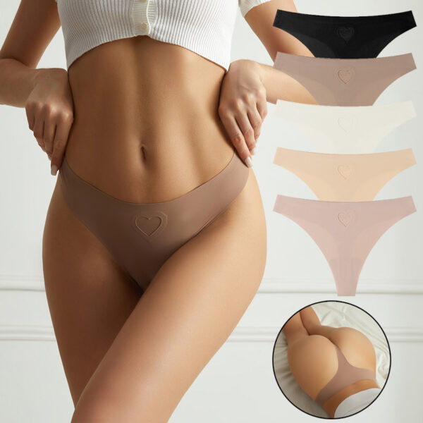 Custom Logo Women's Seamless Panties Quick Dry Ice Silk No Trace High Cut Sexy Brazilian Pants Underwear Ladies Briefs