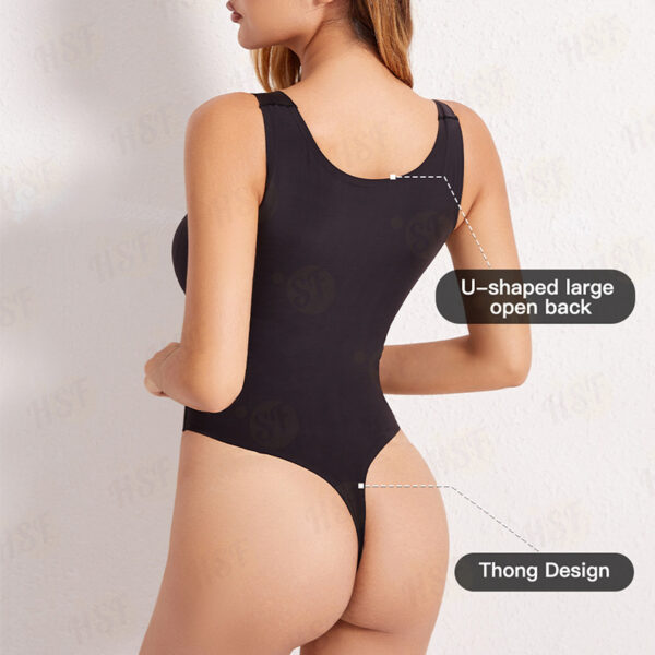 Wholesale Tummy Control Bodysuit Butt Lifter Body Shaper Slimming Leotard Seamless Shapewear for Women - 图片 3