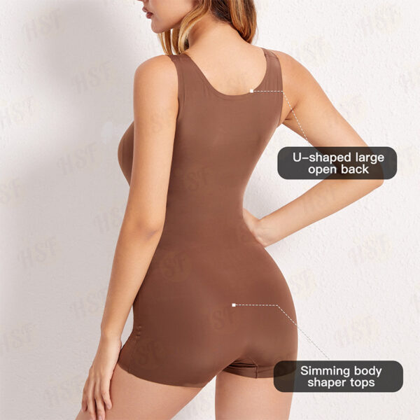 Women's Sport Fitness Shapewear Full Body Bodysuit Tummy Control Butt Lifter Waist Trainer-Slimming Yoga Seamless Spandex - 图片 3