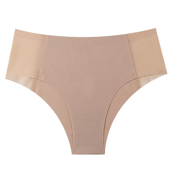 Non-marking Ice Silk Underpants Women's Large Mid-waist Cotton Crotch Breathable - 图片 6