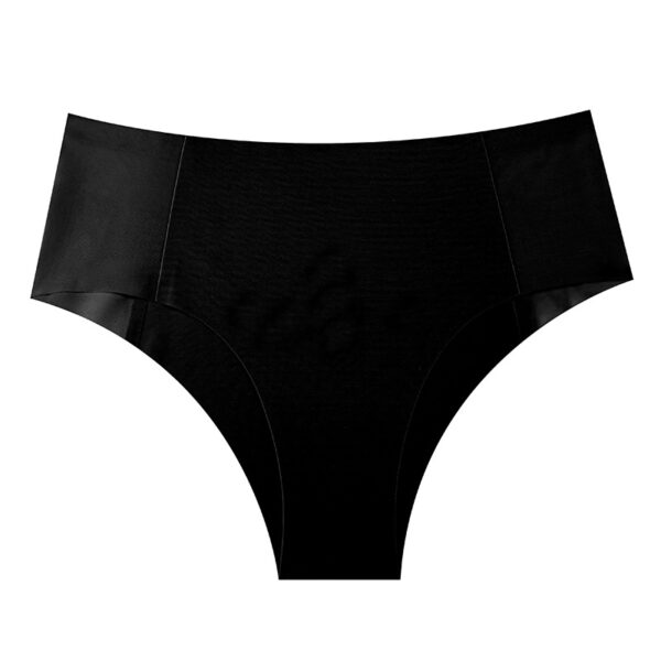 Non-marking Ice Silk Underpants Women's Large Mid-waist Cotton Crotch Breathable - 图片 5