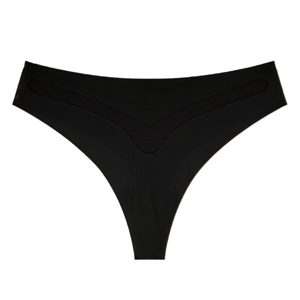 Wholesale S M L XL LOGO Custom Breathable Traceless Ice Silk Comfortable Soft Good Quality Seamless Mid Waist Panties for Woman - 图片 3