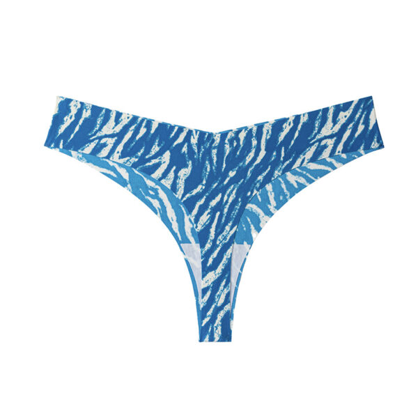 Fashion Women's Tie Dyed Non-Trace Multi Color Low Waist String Lingerie Women's Panties - 图片 4