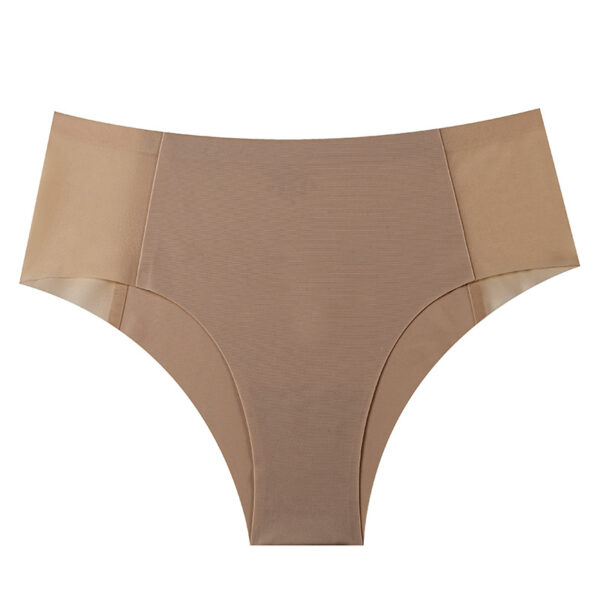Non-marking Ice Silk Underpants Women's Large Mid-waist Cotton Crotch Breathable - 图片 4