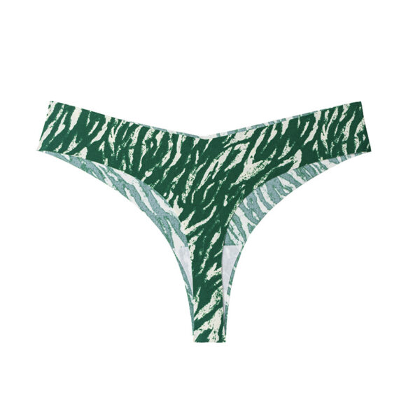 Fashion Women's Tie Dyed Non-Trace Multi Color Low Waist String Lingerie Women's Panties - 图片 3