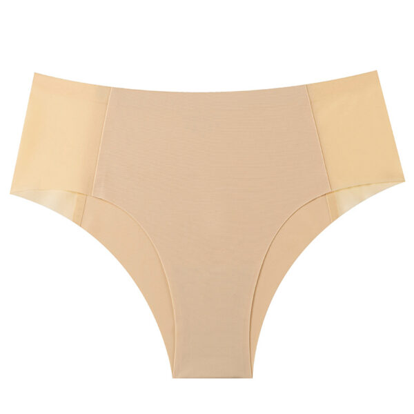 Non-marking Ice Silk Underpants Women's Large Mid-waist Cotton Crotch Breathable - 图片 3