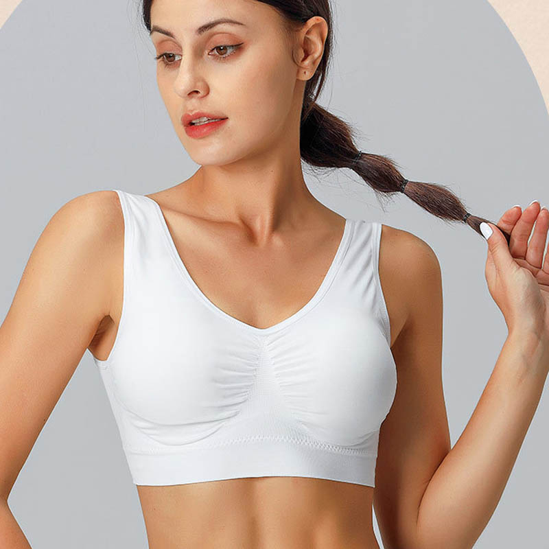 One-piece seamless bra