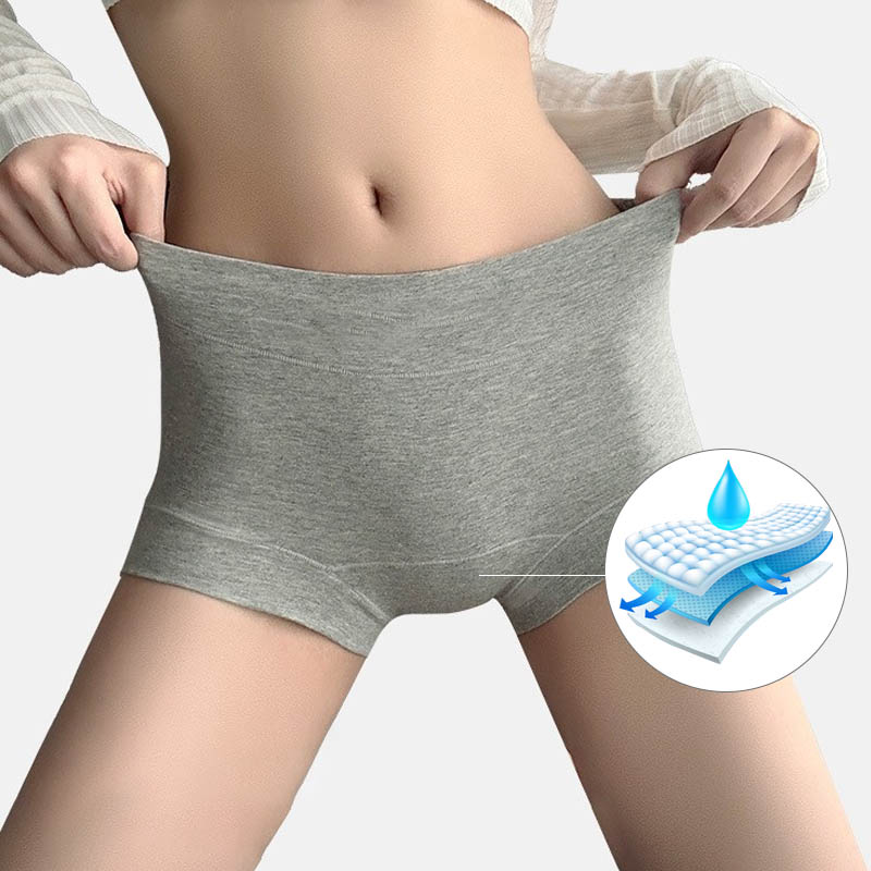 Boxer-style leak-proof briefs